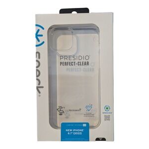 D4. Speck Presidio Perfect-Clear Case for iPhone 14 Plus (6.7" 2022)
